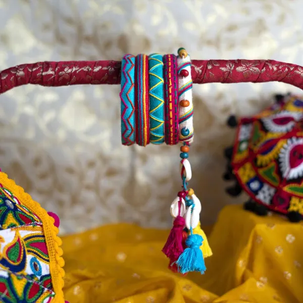 Kriya Navratri Handmade Thread Bangles